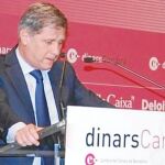 Fernández, durante su conferencia en la Cámara de Comercio