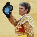José Tomás, durante su actuación en León