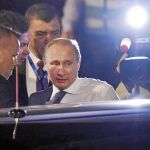 Vladimir Putin, a su llegada a Brisbane, Australia, donde se reúnen los países del G-20