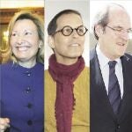 Amparo Valcarce, Pedro Zerolo y Ángel Gabilondo