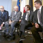 Los ministro de Economía y Finanzas de Francia y Alemania, en Berlín
