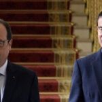 Francois Hollande y Manuel Valls se dirigen a su primer consejo de ministros del nuevo Ejecutivo