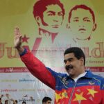Fotografia cedida por la Presidencia de Venezuela del viernes 12 de septiembre de 2014, que muestra al presidente venezolano, Nicolás Maduro, durante un acto con el sector juvenil del Partido Socialista Unido (PSUV), en Caracas (Venezuela).