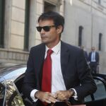 El juez Pablo Ruz, llegando a la Audiencia Nacional.