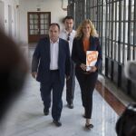 Los representantes de Ciudadanos, Manuel Luzón e Irene Rivera