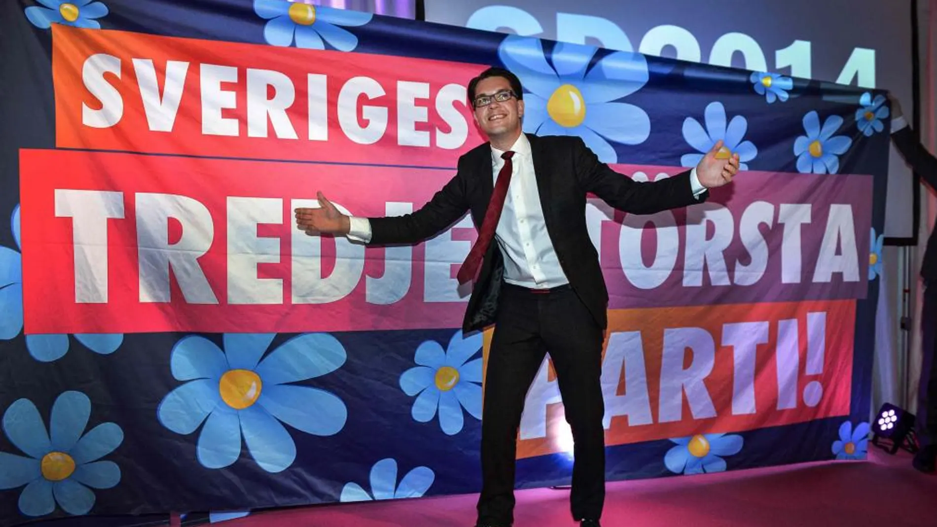 El líder del partido xenófobo Demócratas Suecos, Jimmie Akesson