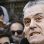 Luis Bárcenas a su llegada hoy a la Audiencia Nacional.