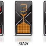 Semáforos con forma de reloj de arena