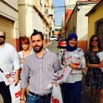 Jos'e Antonio Carracao, durante la campaña electoral