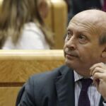 José Ignacio Wert, durante la sesión de control al Gobierno en el Senado