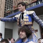 José Garrido, ayer a hombros en Bilbao