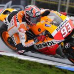 La lluvia no frena a Márquez.