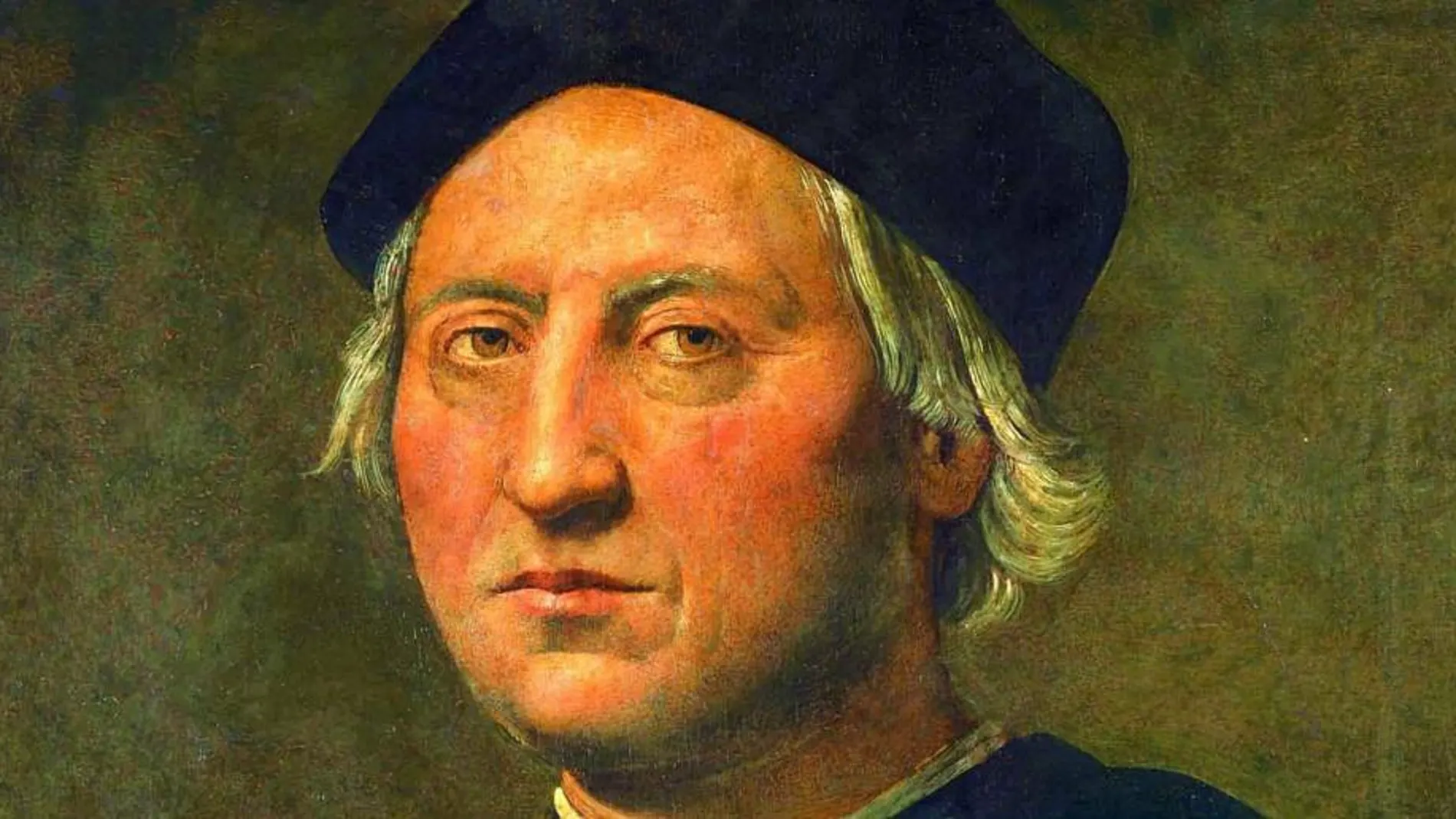 Retrato de Cristóbal Colón del pintor italiano del Renacimiento Ghirlandaio
