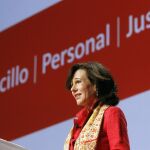 La presidenta del Banco Santander, Ana Botín, durante la Junta General de Accionistas del Banco de Santander