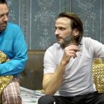 Pepón Nieto y Fernando Tejero, en una escena de «Mitad y mitad»