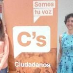 Pablo Sevilla (izda.), con los candidatos de Miranda de Ebro