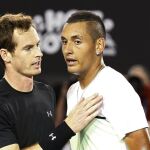 Andy Murraysaluda a Nick Kyrgios tras vencerle