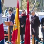 De izda. a dcha. momento en el que interviene Gonzalo Ortiz Lázaro, acompañado de Álvaro Ballarín, el anfitrión dominicano Aníbal de Castro y Juan Cuevas