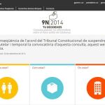 La web institucional de la consulta del 9N sigue activa pese a la suspensión del TC