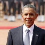 Barack Obama, hoy, durante su visita a India.