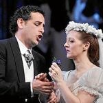 El peruano Juan Diego Flórez, durante «La sonámbula» de Bellini en el Liceo