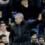 El entrenador del Chelsea, el portugués Jose Mourinho, durante el partido