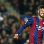 El delantero brasileño del FC Barcelona, Neymar Da Silva.