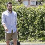 Carvajal, a su llegada a la concentración con la Selección en Las Rozas
