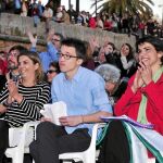 Íñigo Errejón junto a Teresa Rodríguez en un acto de partido en 2019