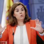 La vicepresidenta, Soraya Sáenz de Santamaría