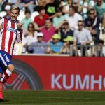 Griezmann celebra su tanto.