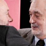Alfredo Pérez Rubalcaba y José Antonio Griñán, el pasado sábado en Sevilla