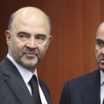 Pierre Moscovici y Luis de Guindos