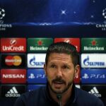 El entrenador del Atlético de Madrid, Diego Simeone