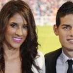 James Rodríguez y su mujer Daniela.