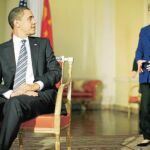 Obama y Clinton, antes de empezar su rosario de encuentros bilaterales