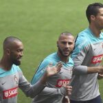 Ronaldo, muy querido por sus compañeros de selección.