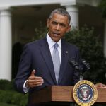 El presidente de Estados Unidos, Barack Obama habla de Ucrania desde la Casa Blanca