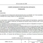 El Boletín Oficial de Defensa (BOD) de octubre de 2008 con la «reordenación definitiva»