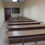 Imagen del aula desde la parte posterior.