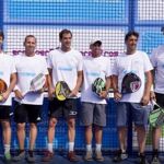Tenistas, jugadores d epádel y deportistas, en el Ágora.