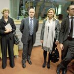 La consejera de Hacienda, Pilar del Olmo, durante su última visita a Bruselas, en una jornada sobre cohesión