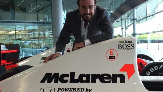 Alonso, durante la presentación del equipo el pasado mes de diciembre.