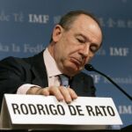 Imagen de archivo de Rodrigo Rato, durante una conferencia en Washington