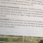 Retiran un texto de una publicación de 3º de la ESO por supuesta homofobia