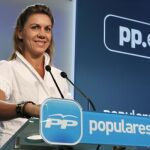 Cospedal, en la rueda de prensa tras la reunión del Comité de Dirección del PP
