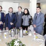 El vicepresidente del Consell, Vicente Rambla, en su encuentro con la Asociación de Jóvenes Empresarios de la ciudad de Valencia