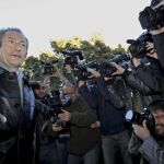 El portavoz del PSPV-PSOE en Les Corts Valencianes, Ángel Luna, a su llegada al Tribunal Superior de Justicia de la Comunitat Valenciana