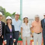Bascuñana, Palacios, Cámara, Sola, Pérez y Egea visitaron las obras