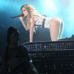Jennifer Lopez durante su actuación en Rabat.